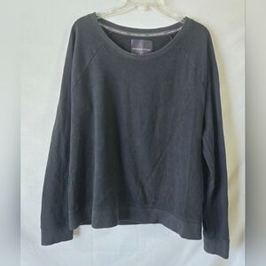 Victoria's Secret Women's Black Sweatshirt Sequin Angel Wings On Back Size XL